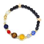 Creative Universe Solar System Bead Bracelet For Men Women Yoga Round Stone Crystal Couple Wristband Friendship Gift Jewelry