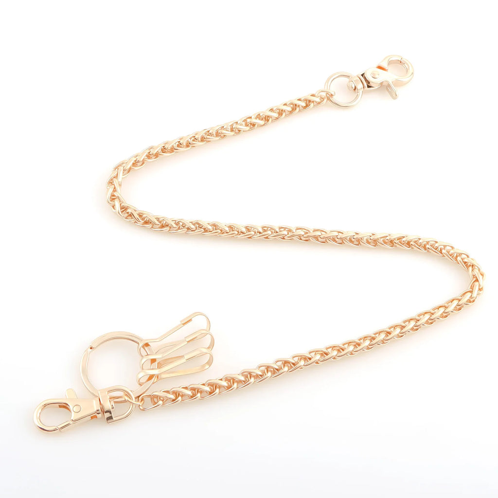 Wallet Chain Men Women Hip Hop Pants Chain Belt Chain KeyChain Pocket Chain Keel Chain for Motorcycle Style Pants Jeans