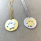 Mirror Polish Dog Paw Necklace — 304 Stainless Steel