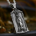 Virgin Mary Stainless Steel Pendant Necklace