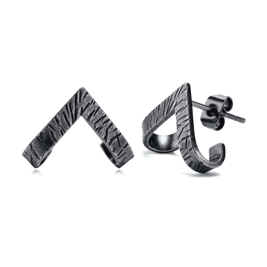Triangle Stud Earrings — Stainless Steel