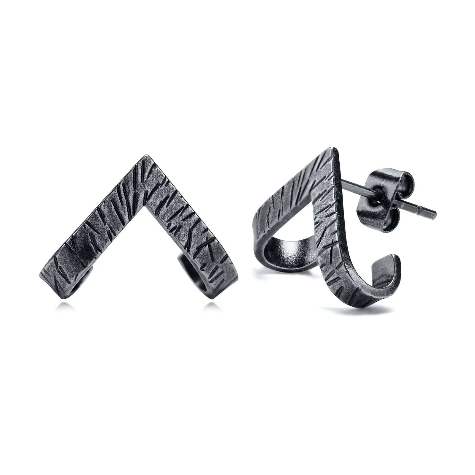 Triangle Stud Earrings — Stainless Steel
