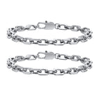Rolo Link Chain Bracelet — Stainless Steel