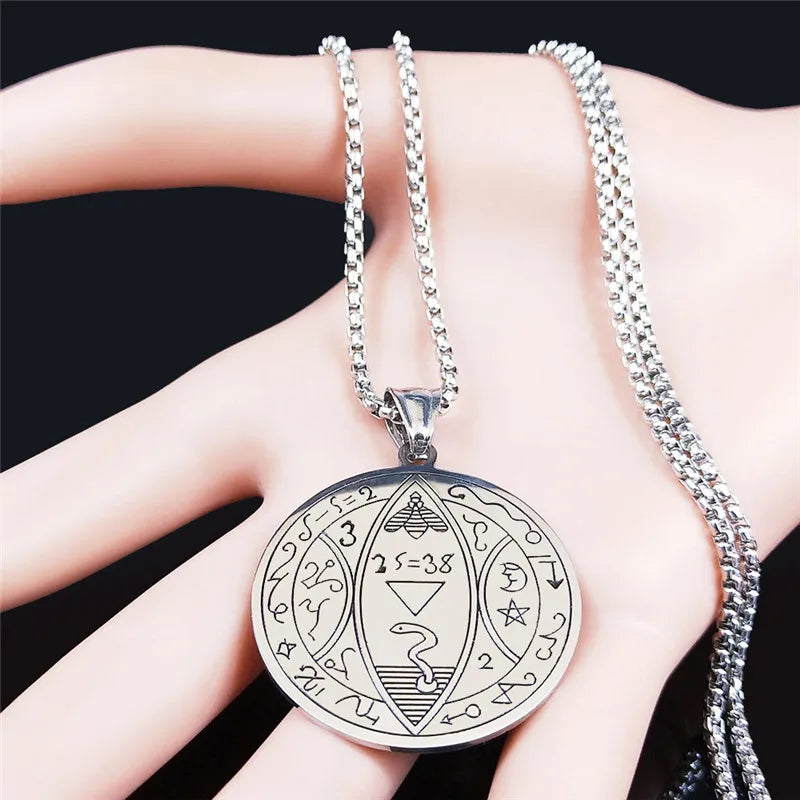 Solomon Pentacle Seal Pendant — Stainless