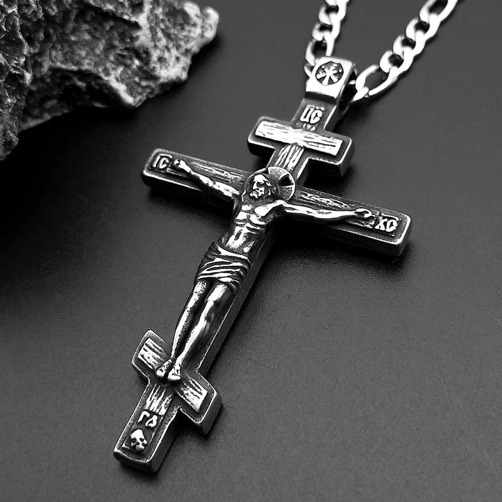 Cross Silver Chain