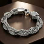Stylish Minimalist Men's Stainless Steel Bracelet Creative Snake Bone Chain Fashion Jewelry Convention Accessories