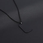 Hip Hop Military Style Stainless Steel Dog Tag Pendant Necklace for Men Women Gold Plated Personalized Id Card Name