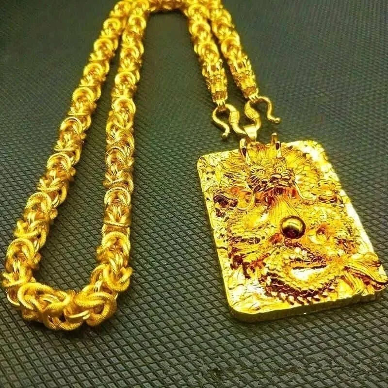 Dragon Gold Pendant Necklace