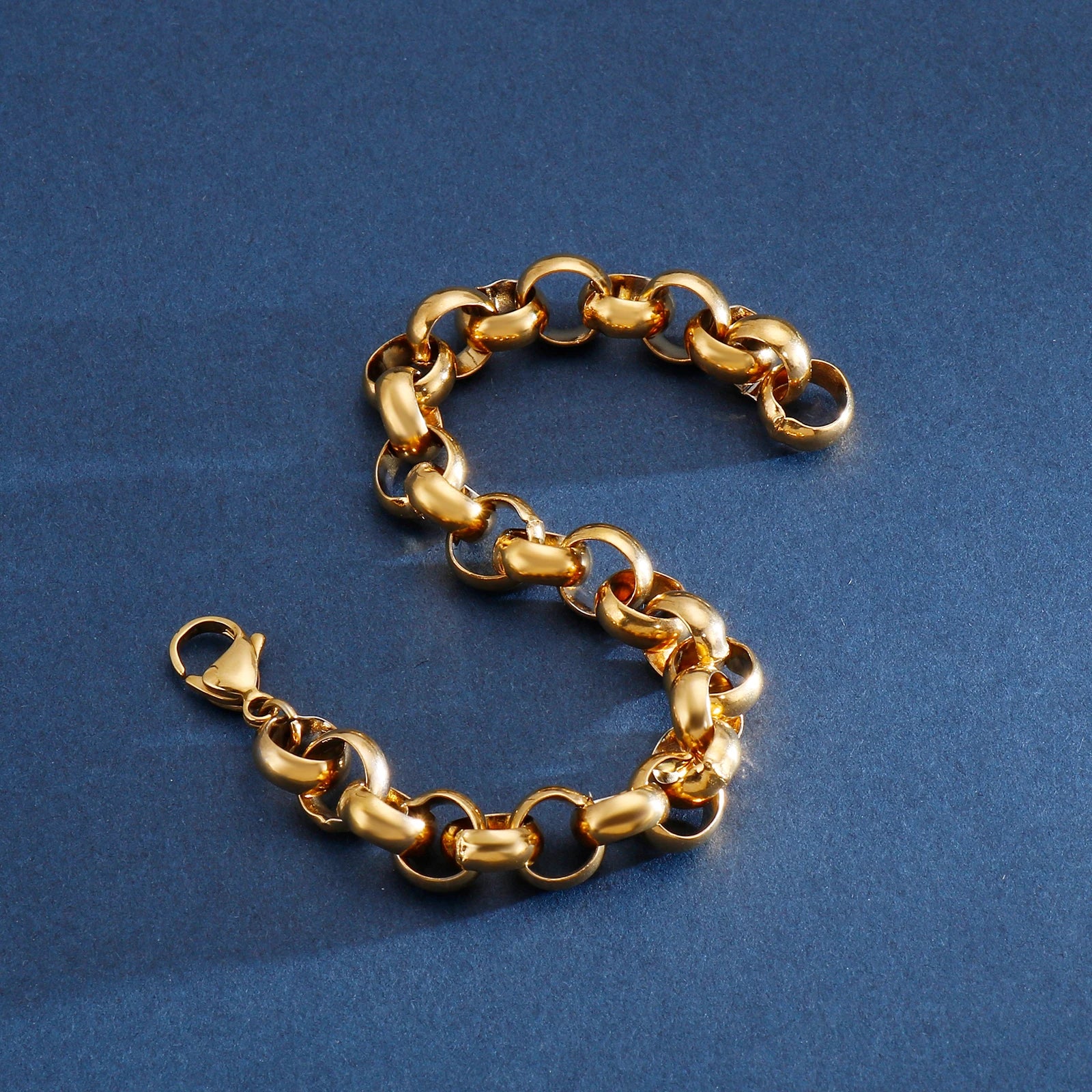 "O" Chain  Luxury Stainless Steel Bracelet Men's High Quality Simple Chunky Link Wholesale Dropshipping Gift