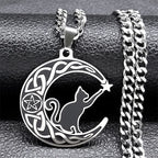 Gothic Celtic Knot Pendant Necklace — Stainless Steel