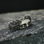 Greek Mythology Retro Gothic Art Open Ring — Adjustable