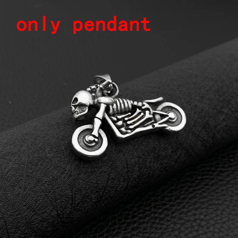 Fashion Punk Style Mask Men's Pendant Titanium Steel Hanging Neck Jewelry Student Hipster Hot Sale