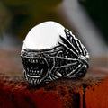 New Design Unique Spider Skull Ring Gothic High Polished Stainless Steel Men's Ring Overpowering Cool Fashion Jewelry