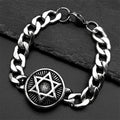 Star Steel Bracelet Judaism Israel Hexagram Jewish