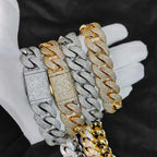 Iced Out Cuban Necklace Stainless Steel 20MM 4-Row