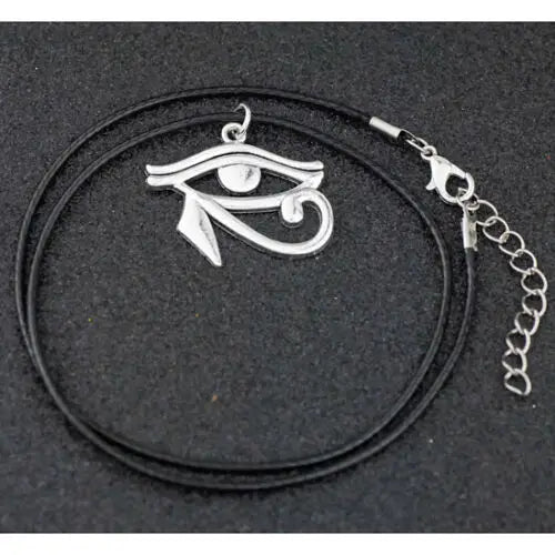 10pcs Cool Ancient Egyptian Eye of Horus/Ankh Cross Charms Pendant necklace Jewelry for Men Women