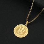 Poseidon Trident Locket Pendant Necklace — Stainless Steel