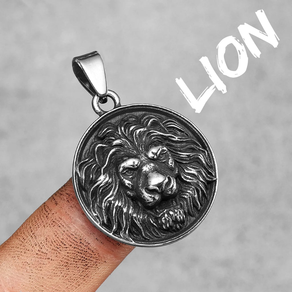 The Lion King Pendant Necklace — Stainless Steel