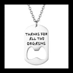 Bone Sweater Pendant — Stainless Steel