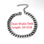 Rope Chain Bracelet 3-4mm — Stainless Steel