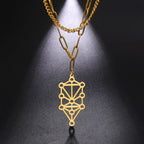 Kabbalah Sephirot Tree of Life Pendant Necklace — Stainless Steel
