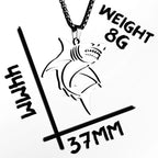 Great White Shark Hollow Men Necklaces Stainless Steel Pendant Sweater Chain Women Punk Fashion Jewelry Accessories