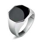 Smooth Signet Ring — Stainless Steel