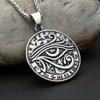 Horus Eye Steel Pendant 316L Ancient Egyptian