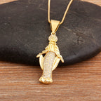 Iced Out Virgin Mary Pendant Necklace