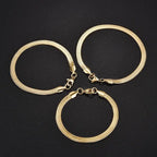 Classic 5mm Stainless Steel Snake Chain Bracelet