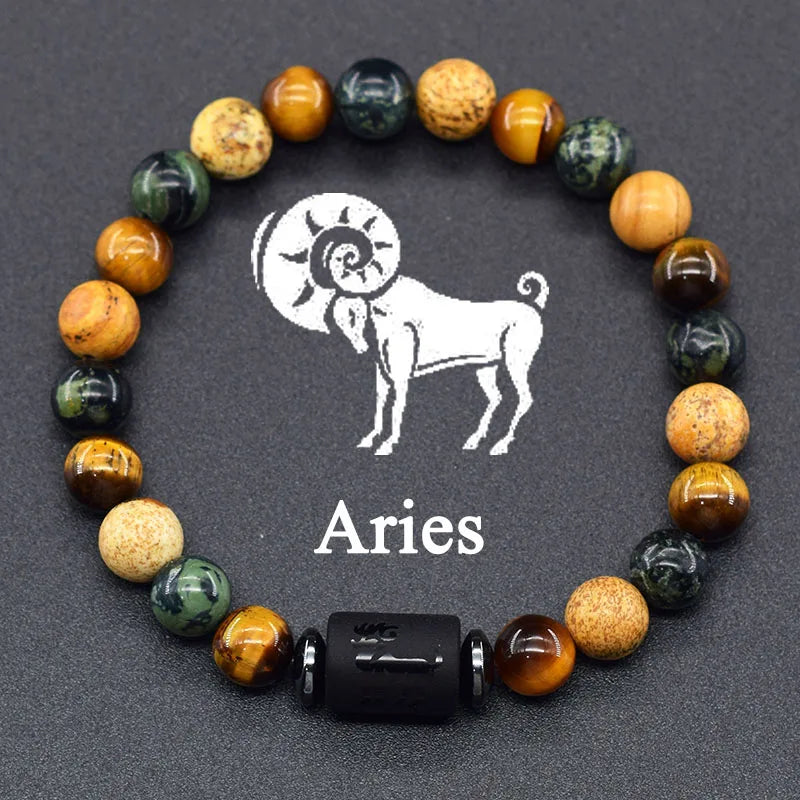12 Zodiac Signs Bracelet Homme 12 Constellation Jewelry for Women Scorpio Gemini Sagittarius Bracelet Friendship Gift Whoelsales