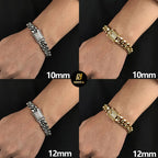 Iced Out Cuban Bracelet Stainless Steel Miami