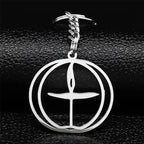 Silver Pendant Flaming Unitary Chalice Universalist