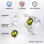 4pcs/set Lava Rings for Men Women,Stacking Colorful Zircon Thick Ring Metal Ring,Punk Non Tarnish Signet Ring Gifts