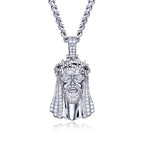 Iced Out Jesus Pendant — 925 Silver