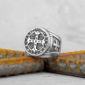Personalized Faith Cross Ring — 316L Stainless Steel