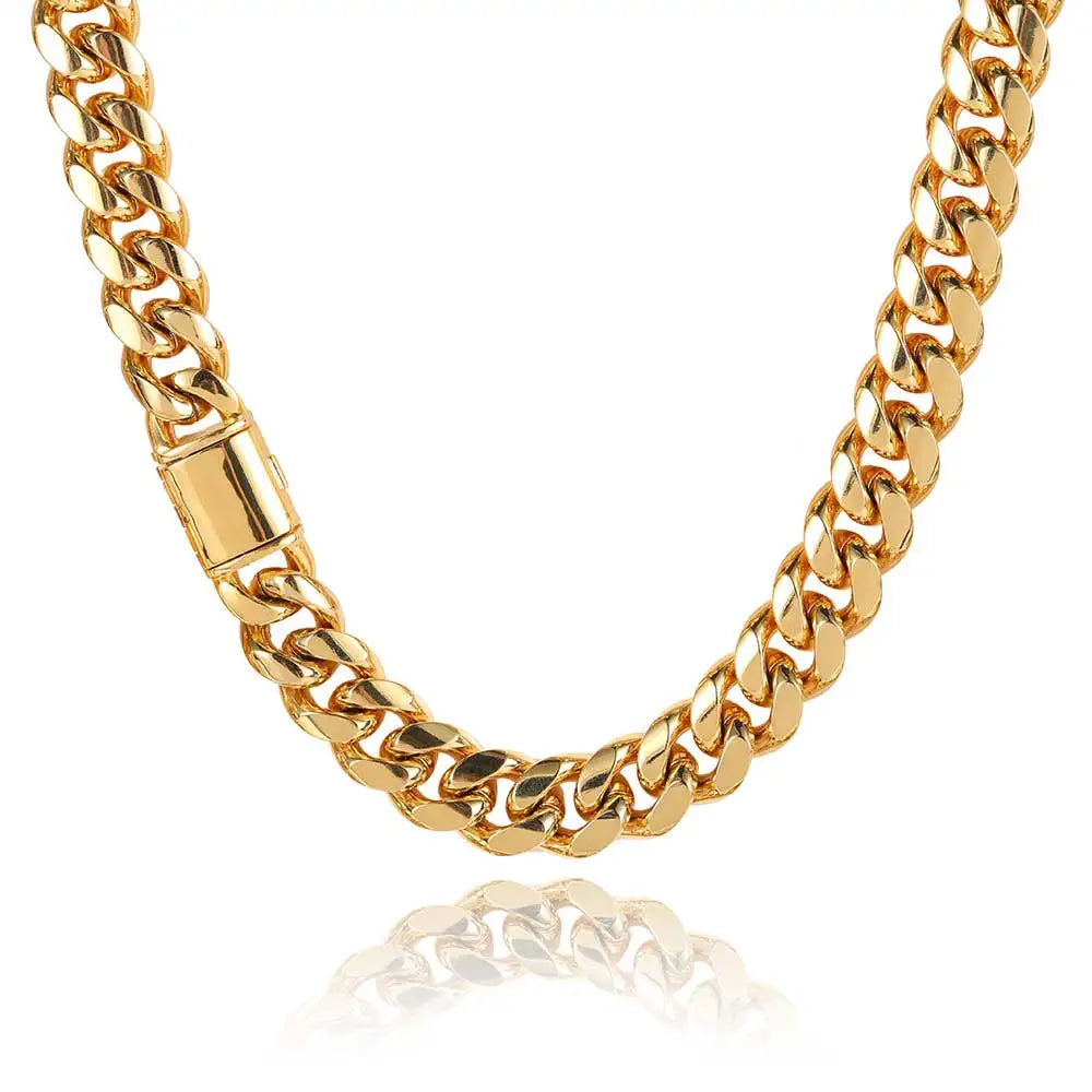 Black Cuban Chain Stainless Steel 8/10/12/14MM
