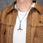 Inverted Cross Pendant — Stainless Steel