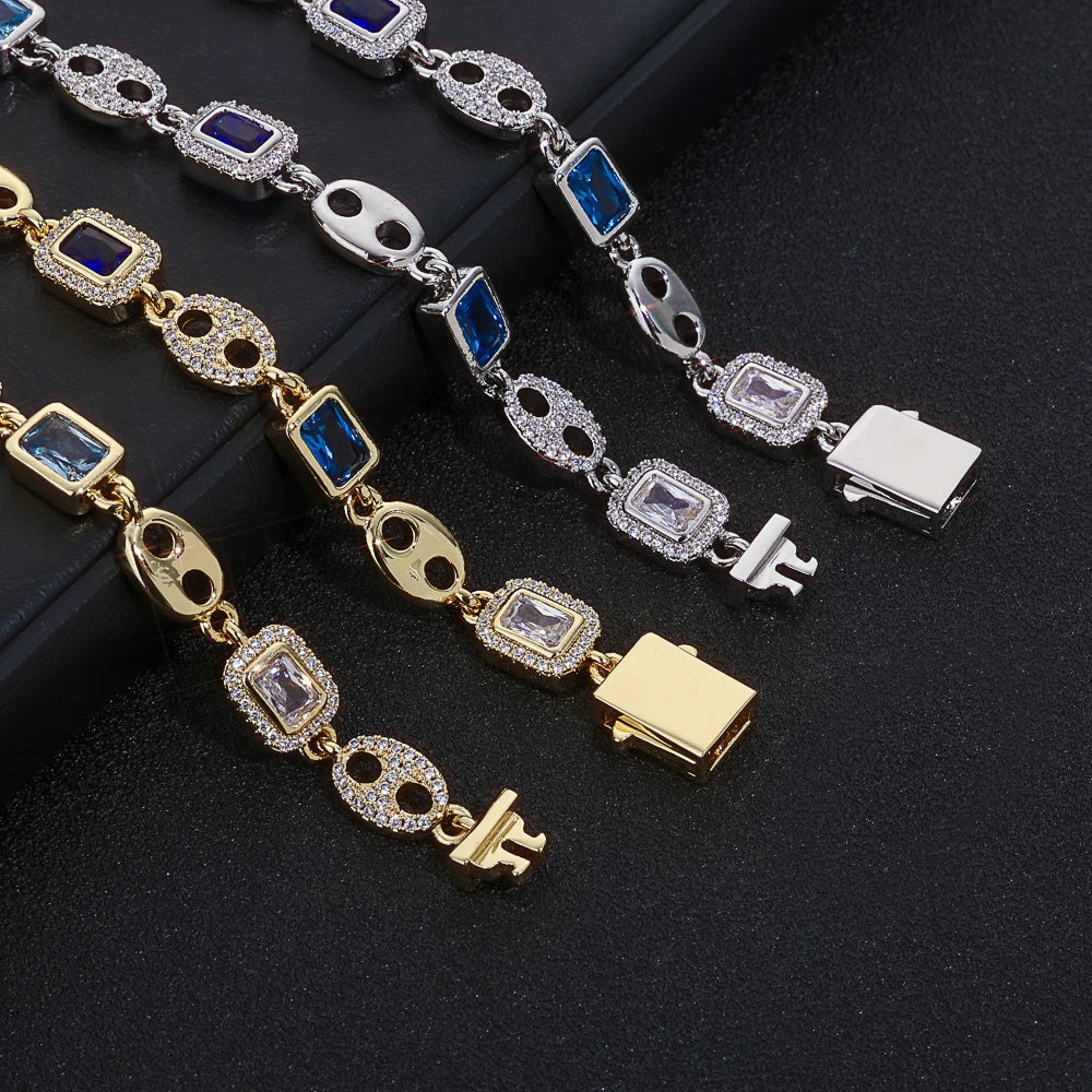 Iced Out Cuban Bracelet Stainless Steel 8MM