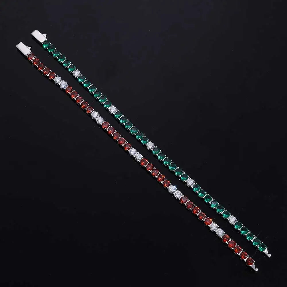 Silver 925 Moissanite Tennis Bracelet Iced Out