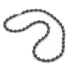 Magnetic Hematite Round Bead Necklace — 8mm & 4mm Beads
