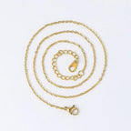 Cross Pendant Rope Chain Necklace Stainless Steel
