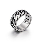 Fashion Punk Stainless Steel Fire Dragon Rings For Men Women Hip Hop Biker Vintage Vikings Animal Ring Amulet Jewelry