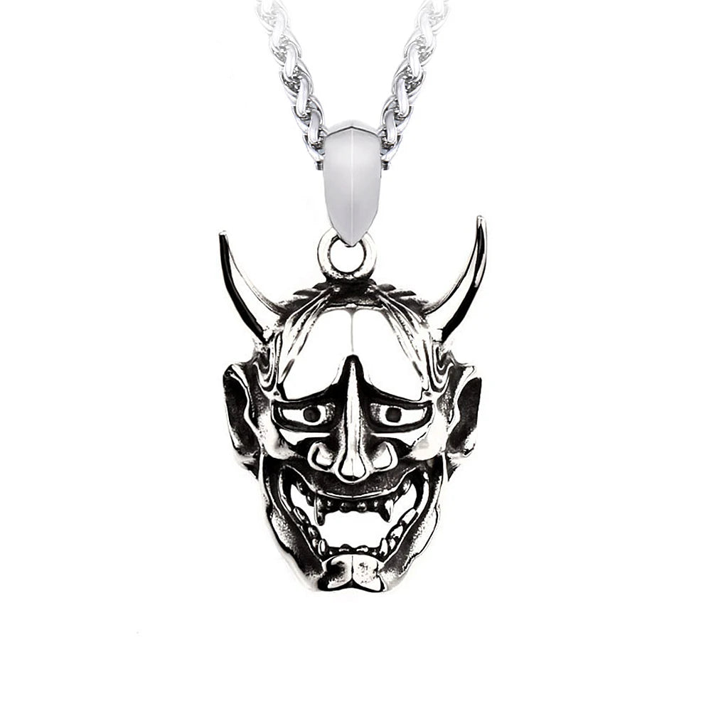 Prajna Demon Skull Pendant — Stainless