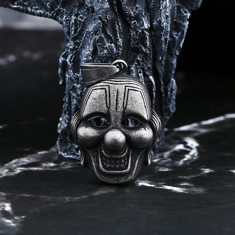 Punk Skull Stainless Steel Pendant Necklace