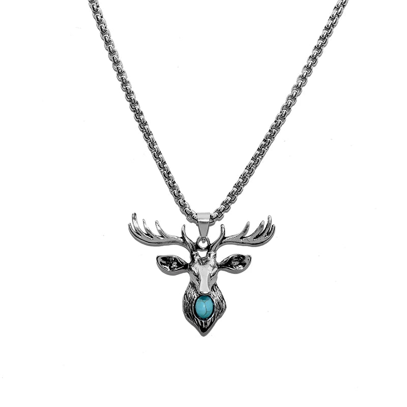 Steel Pendant Vintage Deer Head One You Japan