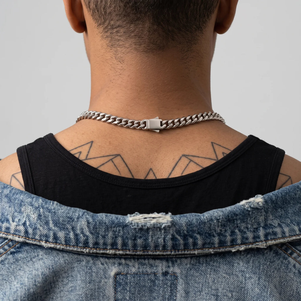 Cuban Link Chain Necklace — Stainless Steel 10mm 22"