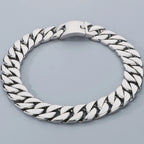 Men's Necklaces Heavy Polished Brushed Stainless Steel 31MM Width Curb Cuban Link Chain HipHop On Neck Chains Bracelet