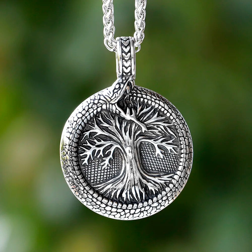 Yggdrasil Tree of Life Necklace — Stainless Steel