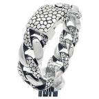 Snake Scale Cuban Link Bracelet 25mm — Heavy, Stainless Steel